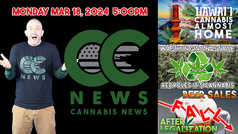 Cannabis News Update – Hawaii's Legalization Effort, Washington Recycles Cannabis, Beer Sales Drop