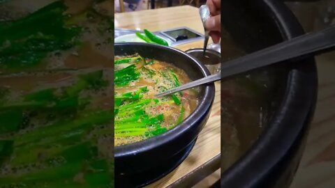 #shorts #hungry #cooking Grind mud-fish soup in Korean restaurant