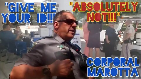 Corporals Ego Demands ID Cop Get's Owned/Shutdown Instead. Collier County Sheriff. Naples. Florida.