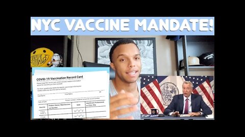 NYC Mayor Bill de Blasio Imposing Vaccine Mandate!