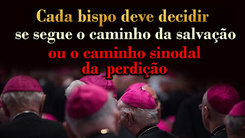 O PCB: Cada bispo deve decidir se segue o caminho da salvação ou o caminho sinodal da perdição