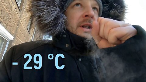 Siberia. - 29 °C. I lost my glove. OMG