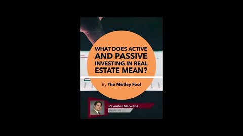 What Does Active & Passive Investing In Real-Estate Mean ? || Canada Housing News || Investment Tips