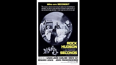 Grindhouse Vintage Psycho Drama; SECONDS, Rock Hudson, 1966, -PG-