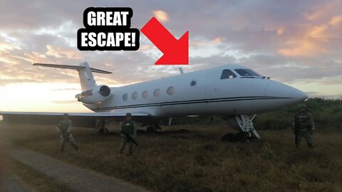 Narco Jet Escapes Mexican Military Helicopter #shorts