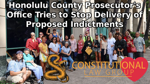 Honolulu County Prosecutor's Office Tries to Stop Delivery of Proposed Indictments