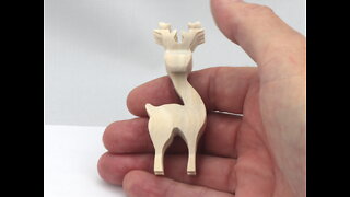 Reindeer Herd, Set of Three, for Christmas Decoration or Toys, Handmade Unfinished Unpainted