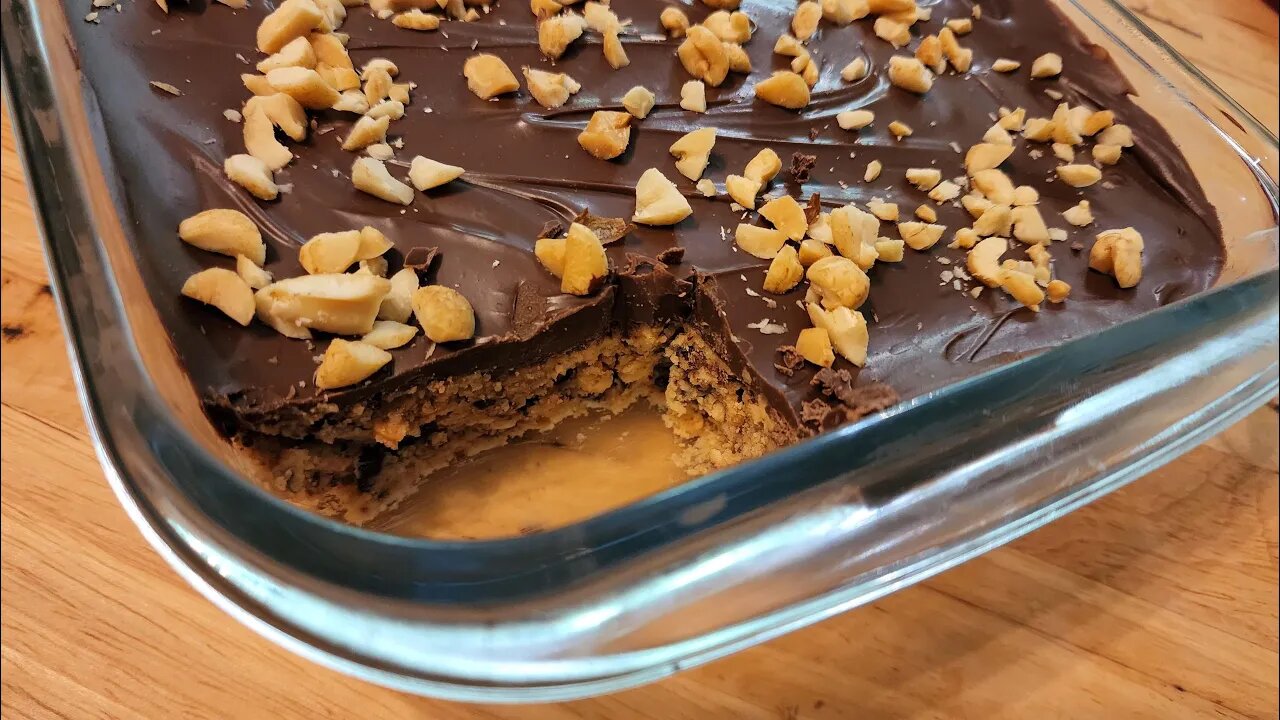 No Bake Chocolate Peanut Butter Bars Reese’s Bars EASY NO FAIL