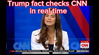 Trump fact checks CNN in real time