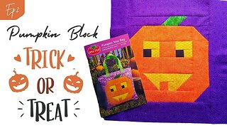 SEW FUN Halloween Pumpkin Block #homesteading #beginnerfriendly #quilting #sewfun #halloweendecor