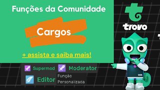 Como fazer funções personalizadas para sua comunidade? #cargos #Trovo