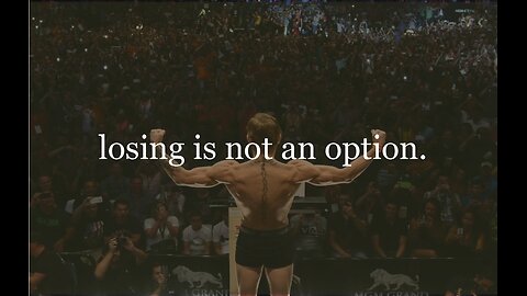 losing is not an option.