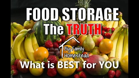 Food STORAGE The Truth 8/3 | Big Family Homestead