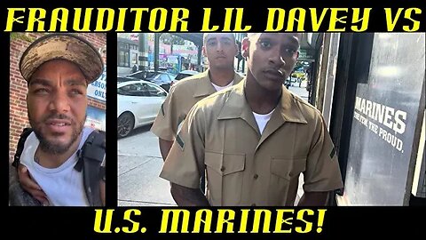 Frauditor Lil DaveyBoy Ignored by U.S. Marines at Recruitment Center!