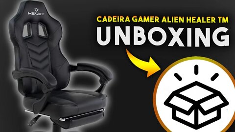 Cadeira Gamer Alien Healer TM Preta, realmente vale a pena? - Unboxing e detalhes