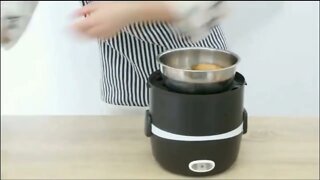 Mini Electric Rice Cooker Stainless Steel