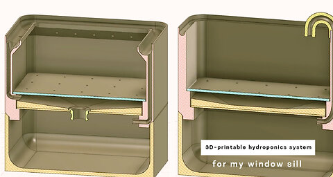 Creating a 3D-printable hydroponics system for my window sill