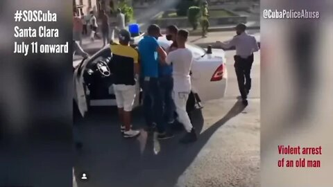 #SOSCuba 🇨🇺 Violent arrest of elderly