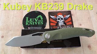 Kubey KB239 Drake G10 liner lock/includes disassembly/ Great design good quality user !!