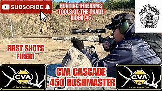 CVA CASCADE BOLT ACTION RIFLE .450 BUSHMASTER REVIEW! HUNTING FIREARMS VIDEO #5!