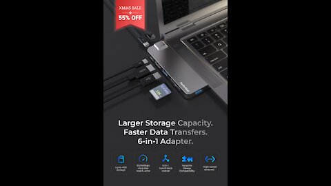 TurboHub World's Fastest SSD Storage with 6 in 1 expandable adapter