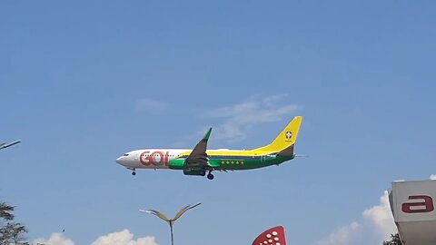 Boeing 737-800 PR-GUM na final antes de pousar em Manaus vindo de Boa Vista