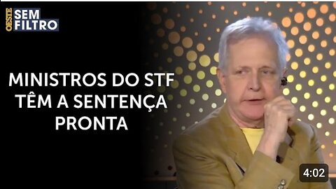 Augusto Nunes: ‘Ministros do Supremo estão com medo de ouvir o que ouviram’ | #osf