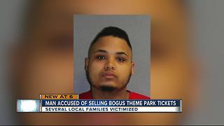Man accused of selling bogus theme park tickets
