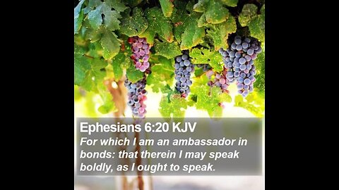 Ephesians 6:20 Scripture Memory (5-10-24) Pastor Greg Tyra