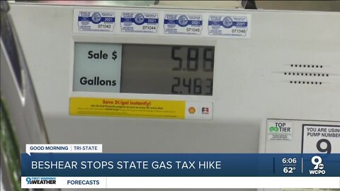 Kentucky freezes the gas tax preventing it from increasing next month
