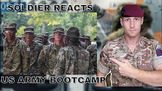 What Army Recruits go Through US Army Bootcamp British Soldier Reacts