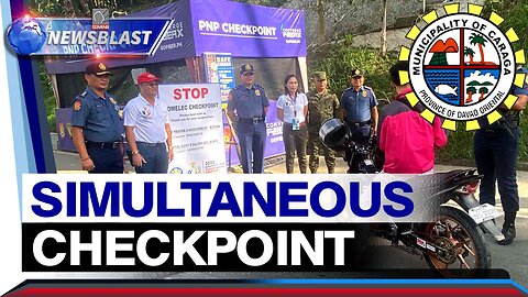 Simultaneous checkpoint ng COMELEC, inilunsad na sa Caraga