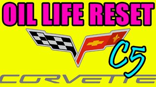 C5 Corvette Oil Life Reset 1997-2004