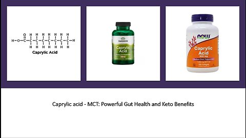 Caprylic Acid - Coconut Oil MCT Extract for Ketosis, Energy, Brain Power & More