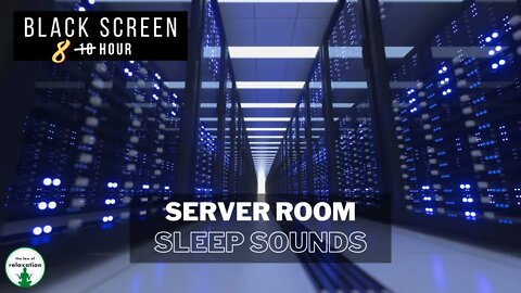 Computer Server Room | Data Center | White Noise | Sleep Sounds | Black Screen