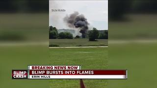Blimp crashes and explodes into flames near U.S Open golf course