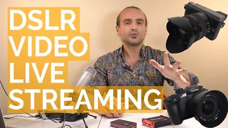 How to use a DSLR for LIVE Streaming Facebook Youtube