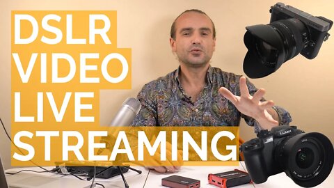 How to use a DSLR for LIVE Streaming Facebook Youtube