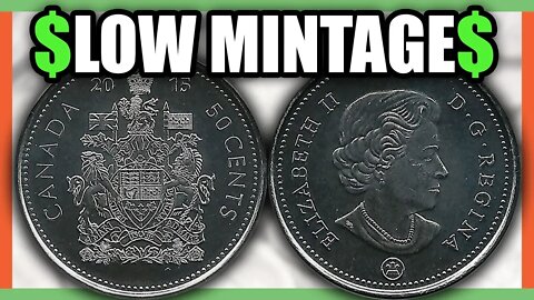 5 VALUABLE CANADIAN COINS WORTH MONEY - LOW MINTAGE FOREIGN COINS!!