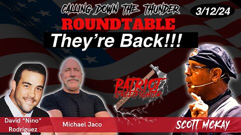 3.12.24 Patriot Streetfighter Facebook LIVE w/ Mike Jaco & Nino Rodriguez, Major Events Weeks Out, Not Months