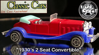 “1930’s 2 Seat Convertible” in Red/Blue- Model by Classic Cars