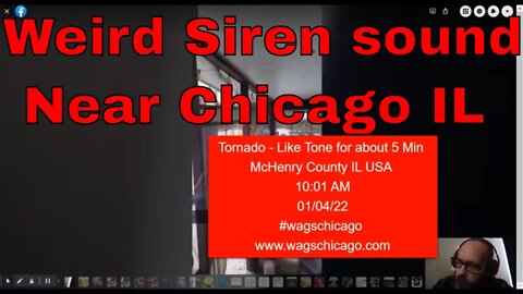 Air Raid mix with Tornado Siren Near Chicago 10 AM - True Story it's My Clip