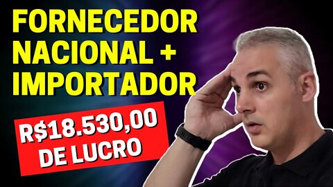 FORNECEDOR NACIONAL + IMPORTADOR VIP - R$18.530,00 DE LUCRO