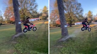 Epic bike wipeout caught on camera