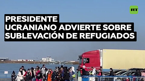 Zelenski amenaza con una sublevación de refugiados en países occidentales si recortan ayuda a Kiev