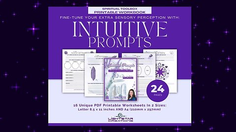 Intuitive Prompts Workbook, Spiritual Toolbox By Lightstar