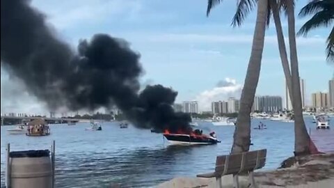 1 injured after boat catches fire off Peanut Island in Riviera Beach