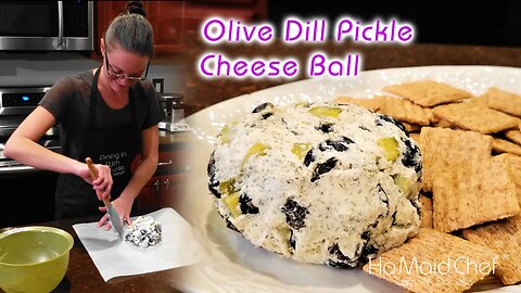 Olive Dill Pickle Cheese Ball | Dining In With Danielle