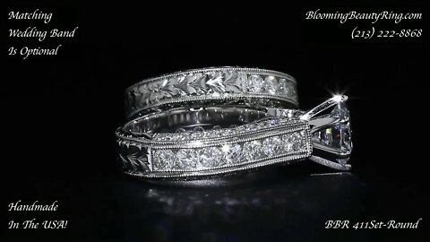 Diamond Engagement Ring BBR 411Set-Round Cut Diamonds