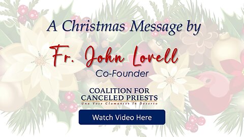 Christmas Greetings from Fr. John Lovell